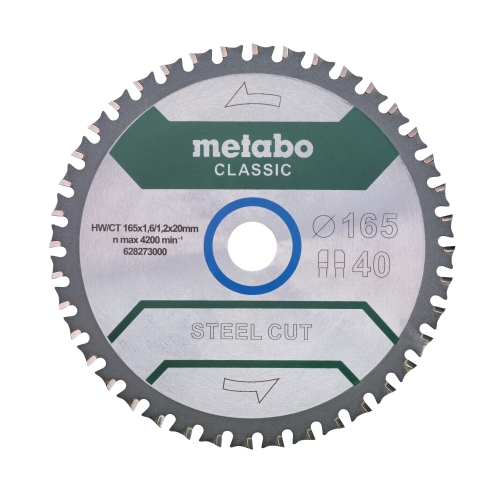 Metabo Kreissägeblatt Steel Cut 165x20 40Z